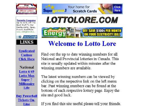 649 lotto lore winning numbers
